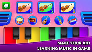 FunnyTunes: kids learn music instruments toy piano Screenshot 0