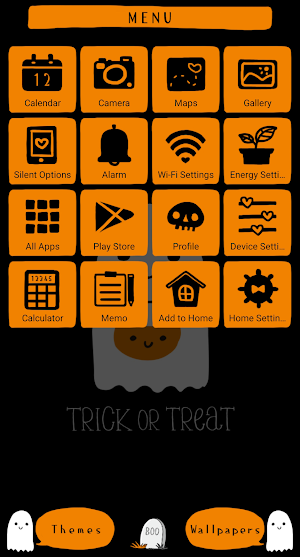 Ghostly Halloween Theme +HOME Screenshot 1