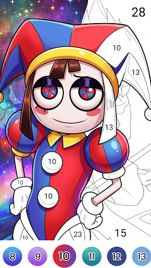 Digital Circus Color By Number Screenshot 1