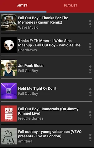 Fall Out Boy Music players Screenshot 2