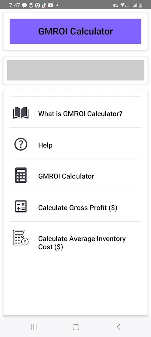 GMROI Calculator Screenshot 0