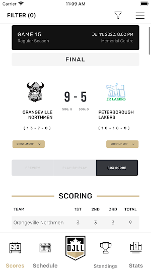 Ontario Junior Lacrosse League Screenshot 1