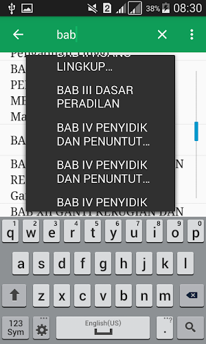 KUHAP Offline Screenshot 1