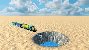 Train vs cars. Subway express. Screenshot 0