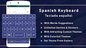 Spanish Keyboard & Spanish language keyboard Screenshot 0