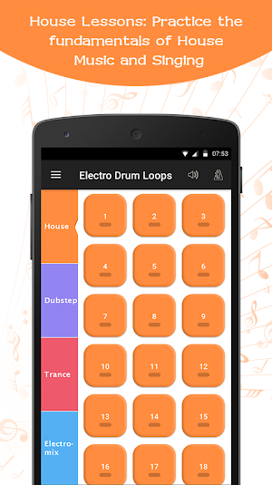 Electro Drum Loops : Learn and Practice your Tones Screenshot 2