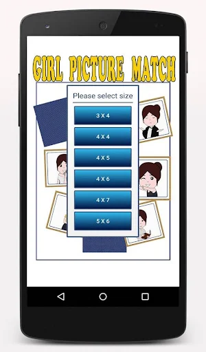 Girl Picture Match Game. Screenshot 2