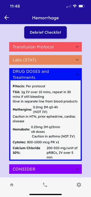 OB Emergencies Screenshot 2