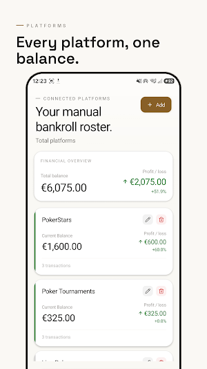 Manage Bankroll: P&L Tracker Screenshot 2