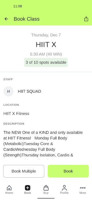 HIIT X Fitness Screenshot 2