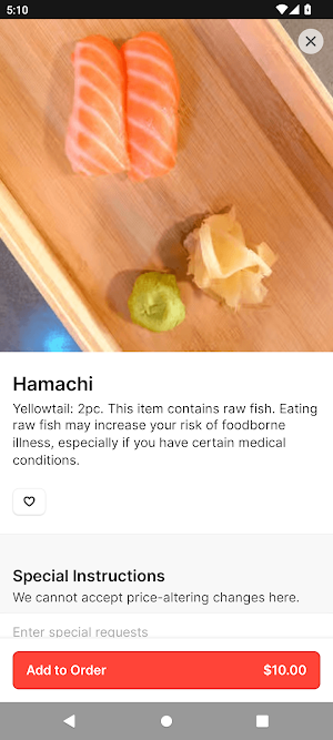 NorthFresh Sushi Screenshot 3