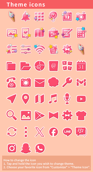 Sweet Gelato Theme +HOME Screenshot 3