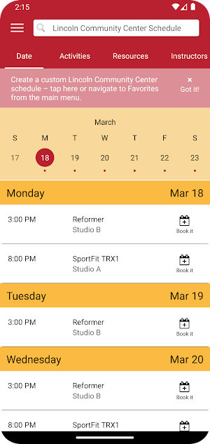 Lincoln Community Center Screenshot 2