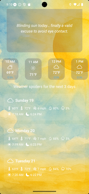 Fun Weather Screenshot 3