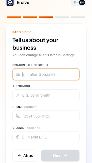 Ercivo — Booking & Scheduling. Screenshot 3