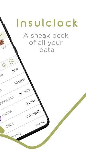 Diabetes control APP Screenshot 1