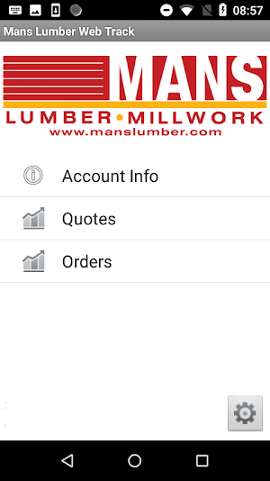 Mans Lumber Web Track Screenshot 1