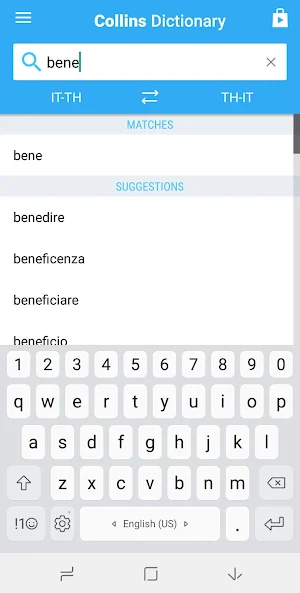 Thai-Italian Dictionary Screenshot 0