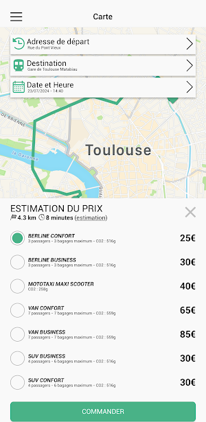 Chauffeur Toulousain Screenshot 2