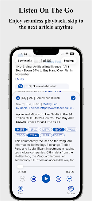 Sigma Speaks: Audio News Daily Screenshot 0