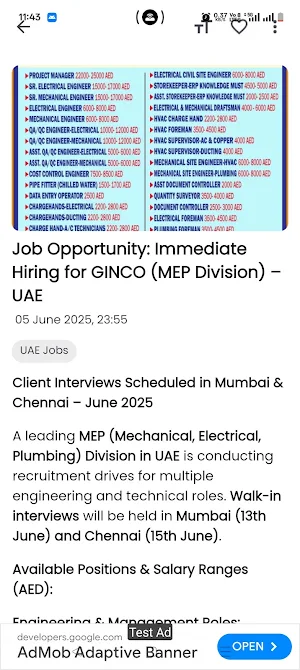 Gulf Jobs - Abroad Times Screenshot 1
