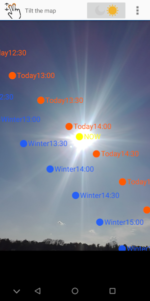 Sun position and path Screenshot 2