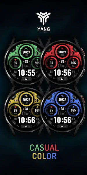 Casual colors Watch Face Screenshot 2
