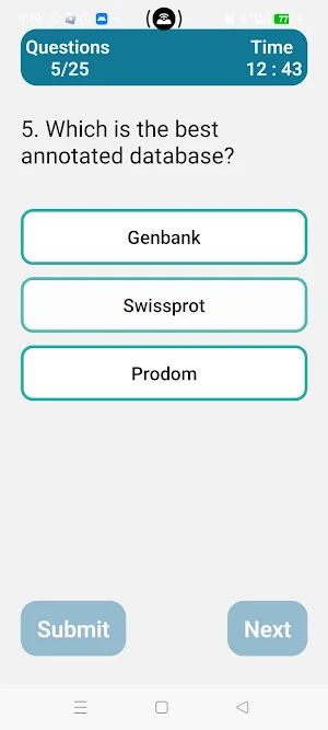 Bioinformatics Quiz Screenshot 3