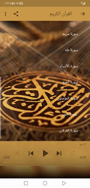 القران بصوت علي الحذيفي بدون نت جودة عالية ج2 |جنة Screenshot 3