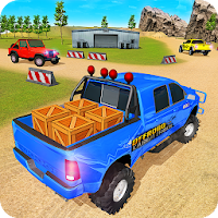 Offroad Pickup Truck Cargo Transport Truck Driver