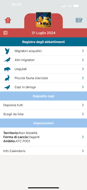 VenetoCaccia Screenshot 1