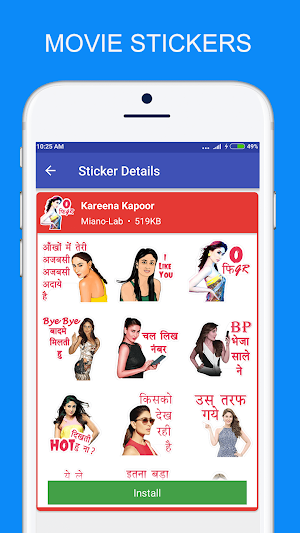 Hindi Movies Stickers For Whatsapp Screenshot 2