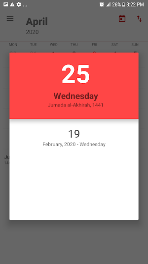 Hijri Calendar & Holidays of o Screenshot 2