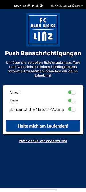 FC Blau-Weiß Linz Screenshot 1