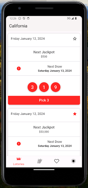 California Lottery Results Screenshot 0