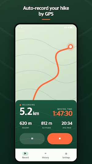 Trekking: GPS Hike Tracker Screenshot 1