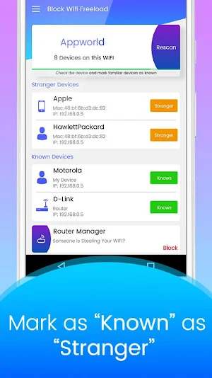 Block WiFi - WiFi Inspector Screenshot 1