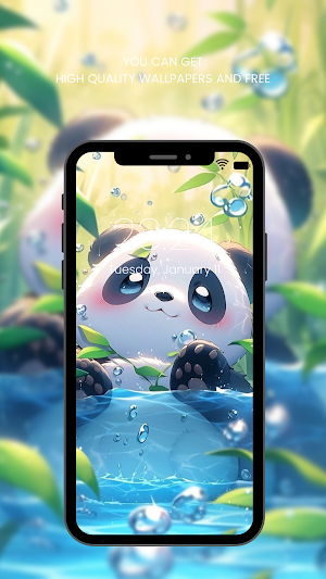 Cute Panda Wallpaper HD Screenshot 0