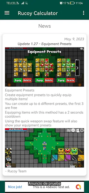 Rucoy Calculator Screenshot 0