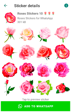 Roses Stickers for WhatsApp Screenshot 2