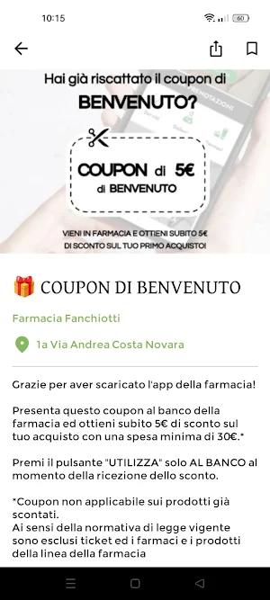 Farmacia Fanchiotti Screenshot 2