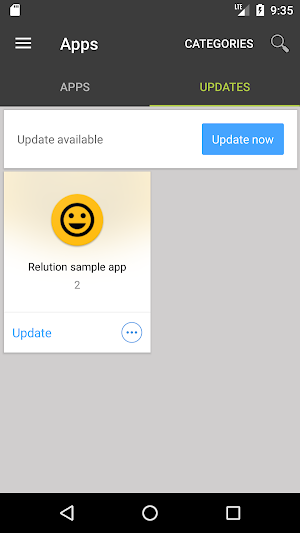 Relution Screenshot 2