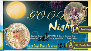 Night Dual Photo Frames Screenshot 1