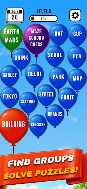 Bubble Word Puzzle: Rise Up Screenshot 1