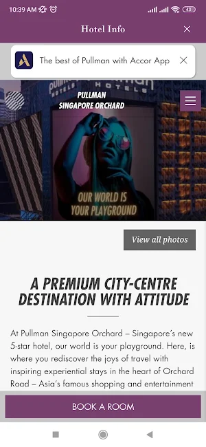 Pullman Singapore Orchard Screenshot 1
