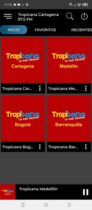 Tropicana Cartagena 97.5 FM Screenshot 2