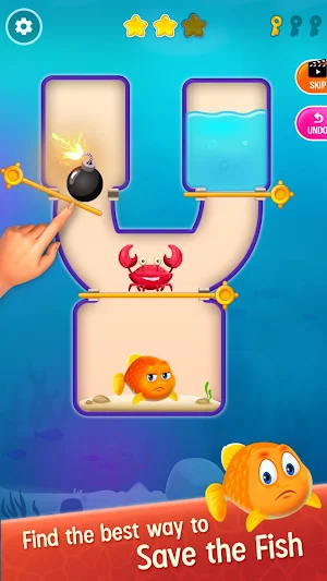 Save the Fish - Pull the Pin Game Screenshot 0