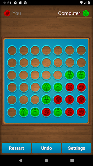 Old School Connect Board Game Screenshot 0