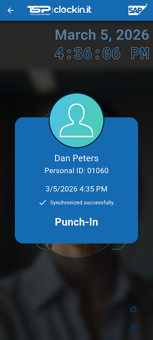 TSP Clockin Multi Screenshot 1