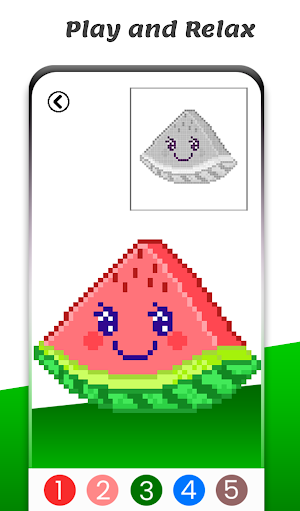 Watermelon Game Pixel Art Screenshot 2